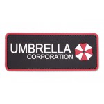 Шеврон Umbrella Corporation надпись PVC красная